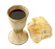 Midweek Communion bread and wine